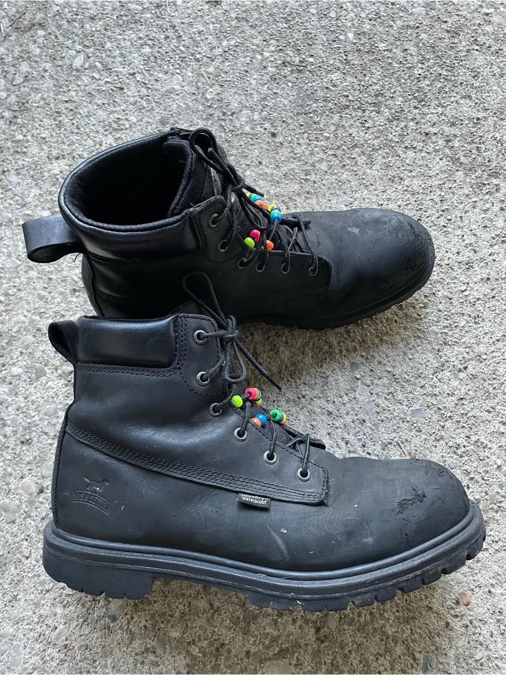 Irish Setter 83670 Black Steel Toe Waterproof Work Boots Mens 10.5 ASTM F2413-18